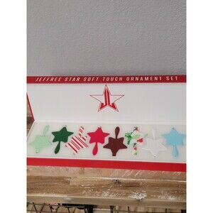 Jeffree Star Limited Edition Chrome and Matte Holiday Mirror Ornament 8 Set New